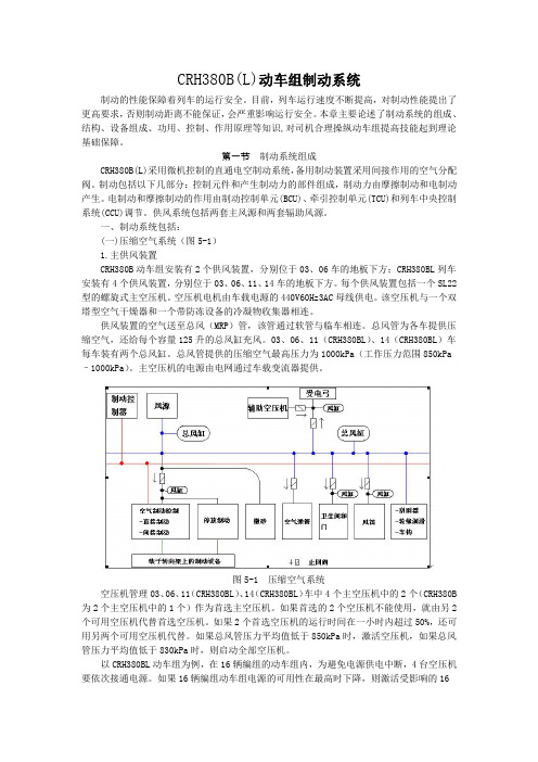 动车组制动系统CRH380B(L)