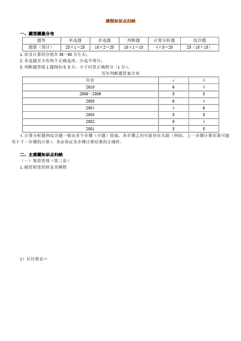 【通用】财务管理考试重点.doc