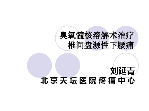 椎间盘源性下腰痛精品PPT课件