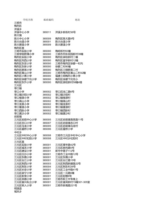 福建三明