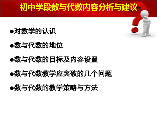 浅析初中数学数与代数教学策略精品PPT课件