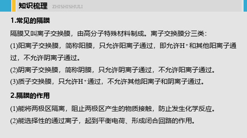 2021年高考化学考点隔膜电解池的应用