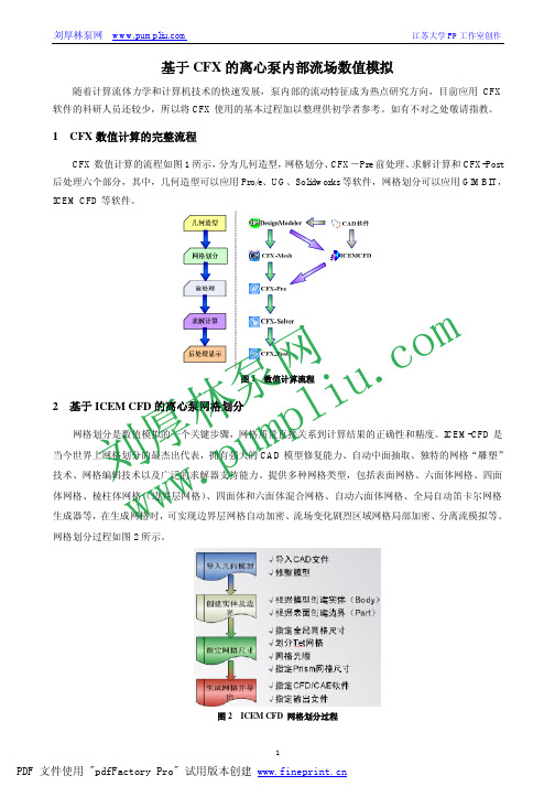 刘厚林泵网  基于CFX的离心泵内部流场数值模拟