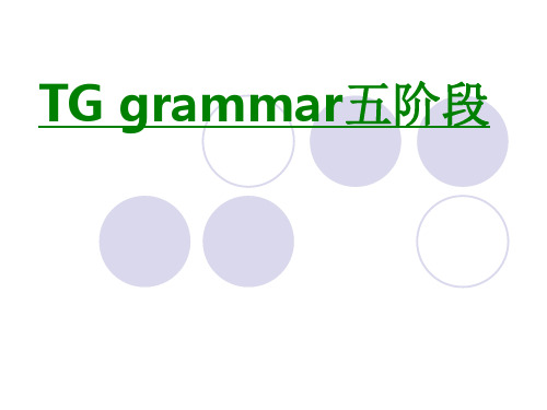 TGgrammar五阶段PPT专业课件