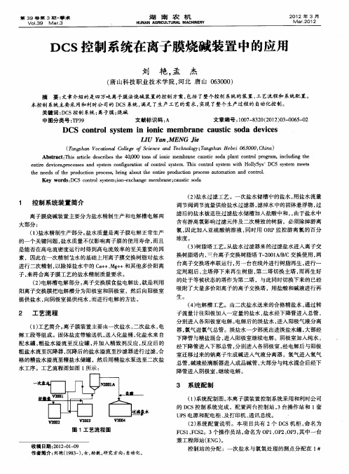 DCS控制系统在离子膜烧碱装置中的应用