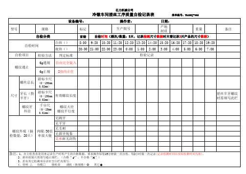 冷镦车间自检表(冷镦工序、搓丝工序)3.12修改(1)