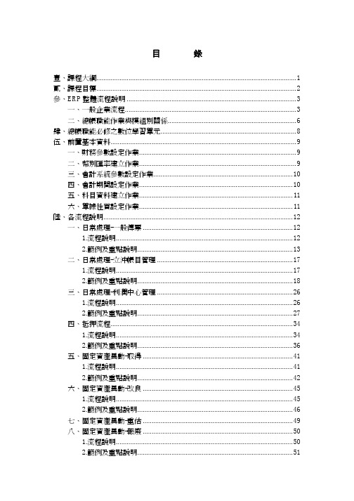 鼎新ERP总帐模块教程