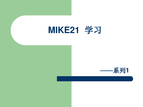 MIKE21学习概述.ppt