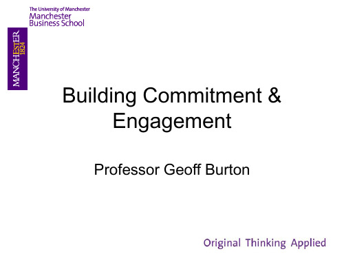 Building Commitment & Engagement