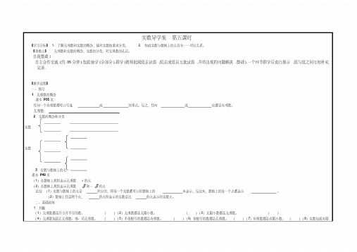 实数1导学案第五课时