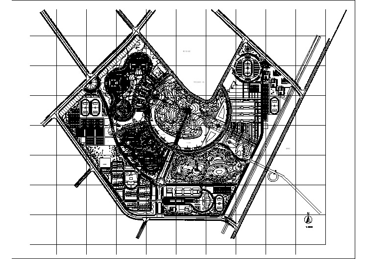 某大学新校区整体规划平面图