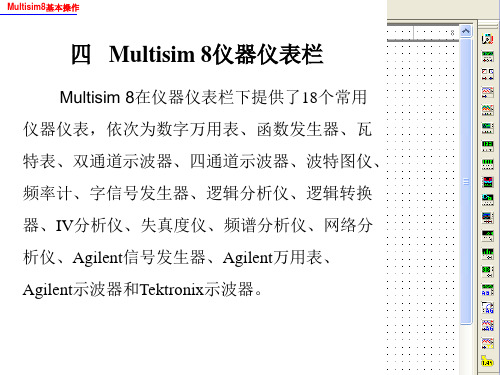 multisim8基础3_仪器仪表栏