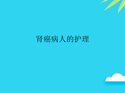 肾癌病人的护理