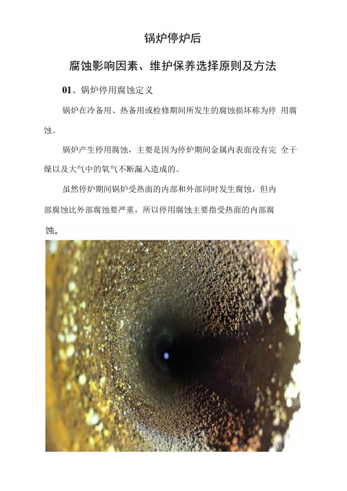 锅炉停炉后的腐蚀影响因素、维护保养选择原则及方法