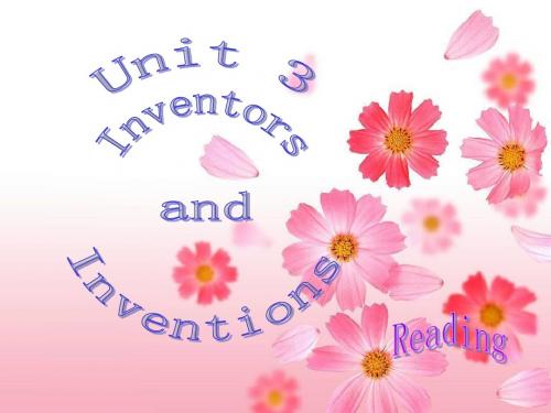 选修8 Unit 3 Inventors and inventions