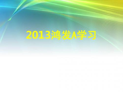 太平洋保险2013年新产品鸿发年年A