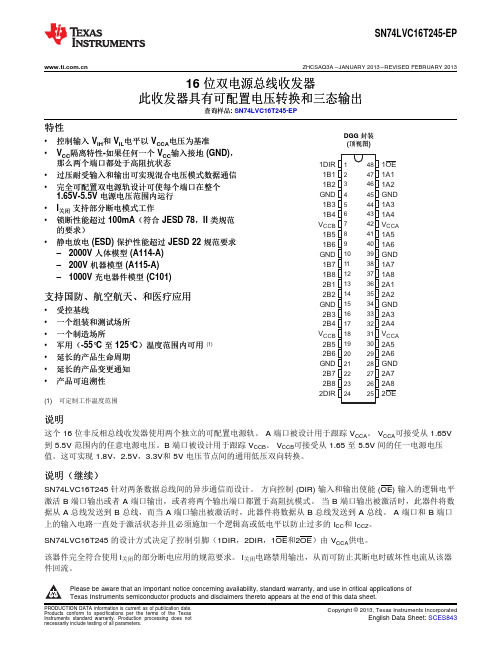 sn74lvc16t245-(适合国防与航空航天)