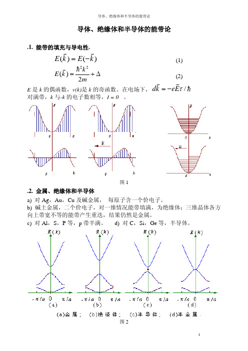 导体、绝缘体和半导体的能带论