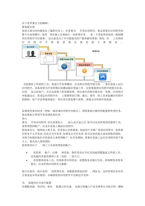 苹果app商城上架应用流程