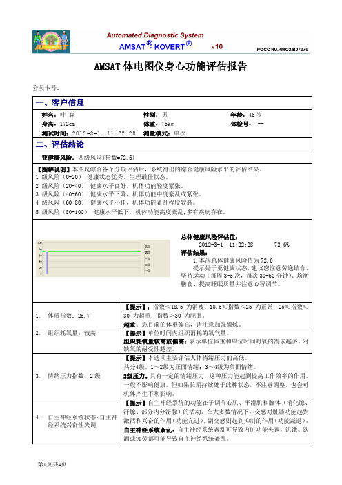 体电图检测报告