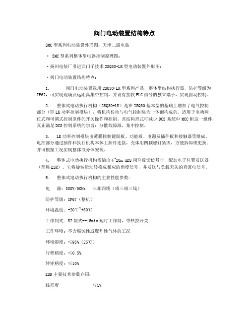 阀门电动装置结构特点