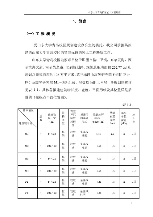 报告正文山东大学青岛校区