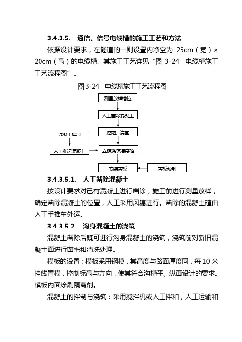 电缆槽施工工艺