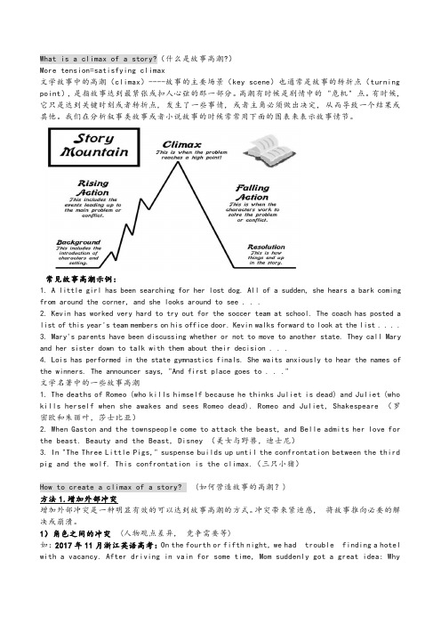 高中英语读后续写好句素材整理-英语续写素材整理