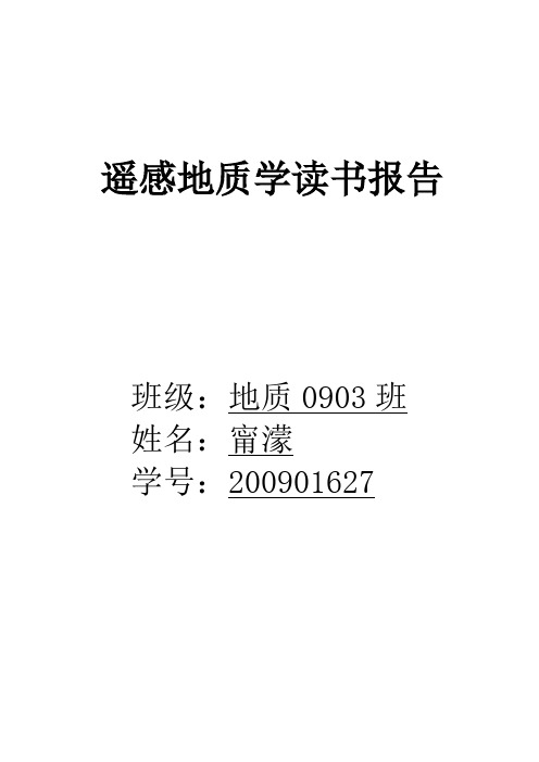 遥感地质读书报告——遥感环形影像的示矿意义