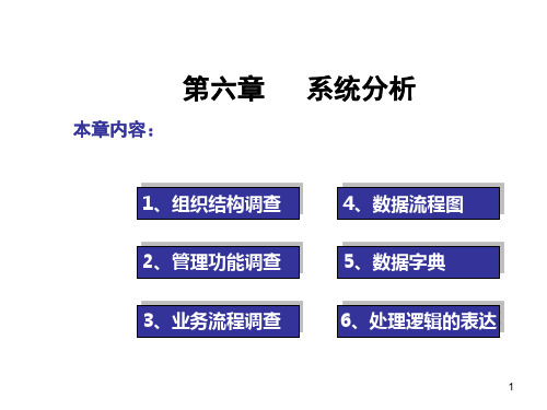 管理信息系统第六章系统分析ppt课件