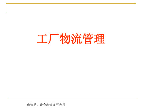 工厂物流管理实务PPT,企业内部物流管理知识学习资料