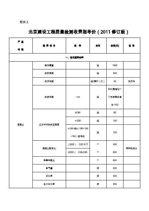 正宏收费标准