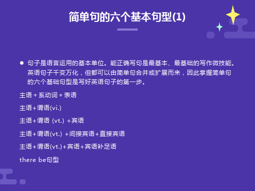 简单句的六个基本句型