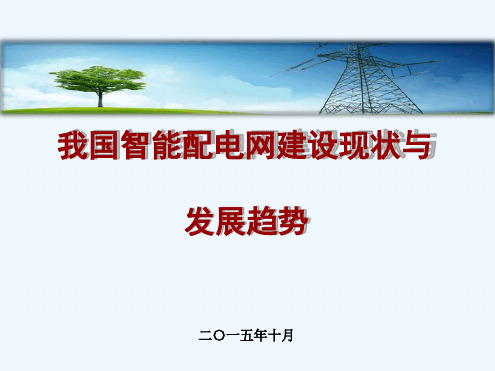 报告一智能配电网建设现状及发展趋势