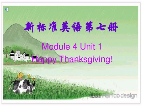 小学六年级英语《thanks giving》PPT