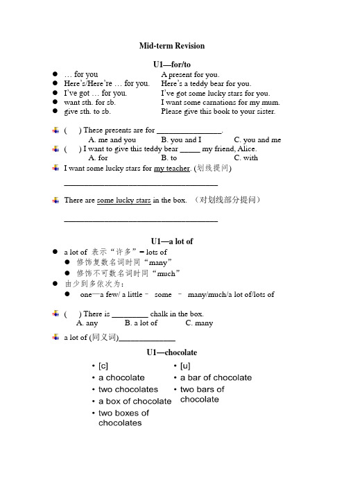 Mid-term Revision
