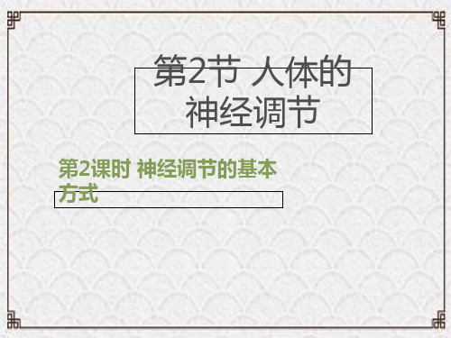 密山市九中八年级生物上册 6.16.1《人体的神经调节》第2课时课件1 新版苏科版