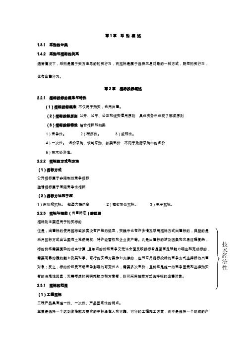 招标采购专业实务复习指导