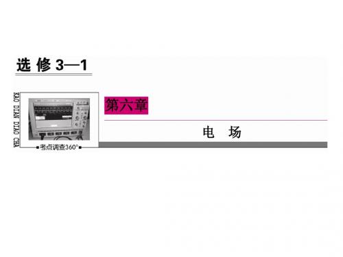 2015高考物理一轮复习课件：6-3 电容器 带电粒子在电场中的运动