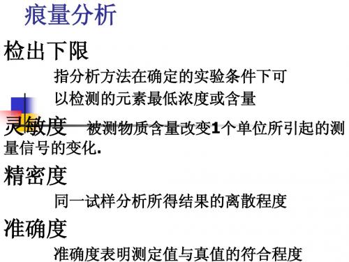 第2章.痕量分析