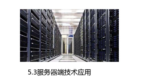 5.3服务器端技术应用-粤教版高中信息技术选修三(网络技术应用)课件(共42张PPT)