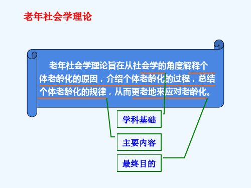 老年社会学理论