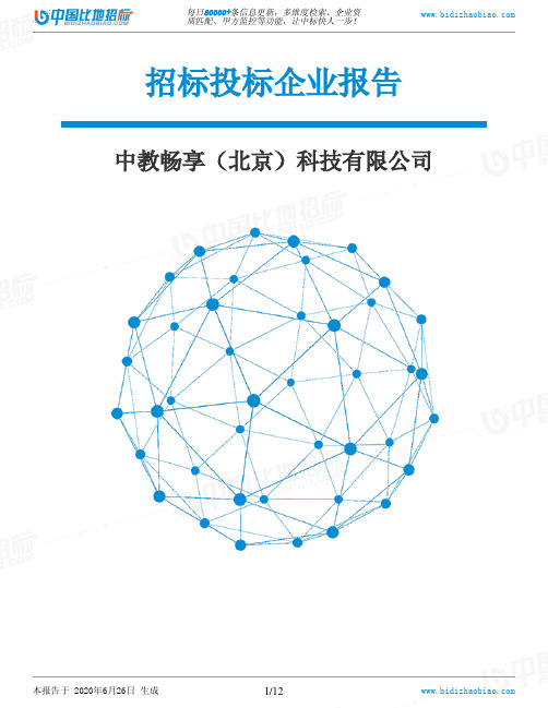 中教畅享(北京)科技有限公司-招投标数据分析报告