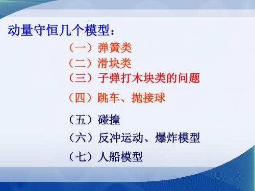 1.3动量守恒定律的应用