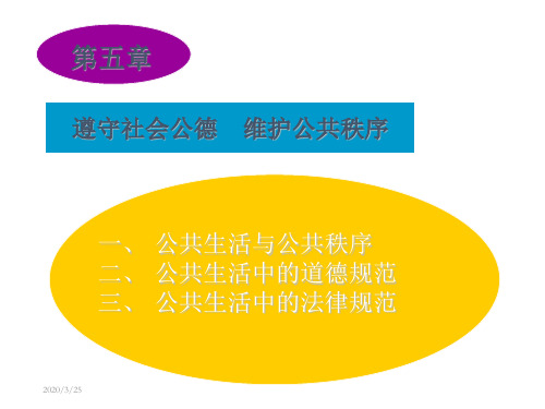 遵守社会公德维护公共秩序. - POWERPOINT PRESENTATION