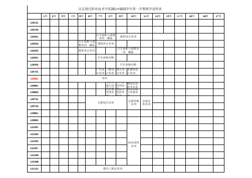 2014-2015(1)教学进程表