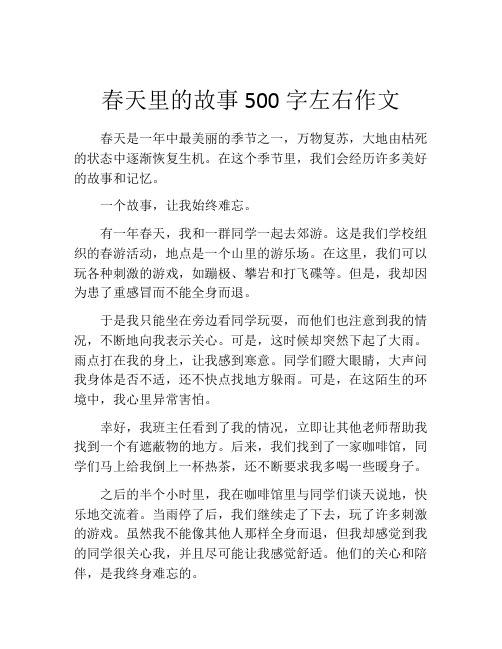 春天里的故事500字左右作文