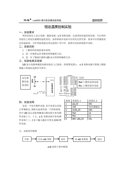 微机原理优秀课设