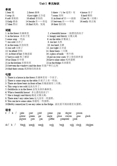 (完整word版)苏教版译林版五年级英语上册U1-8单元知识及短语默写检测(word文档良心出品)