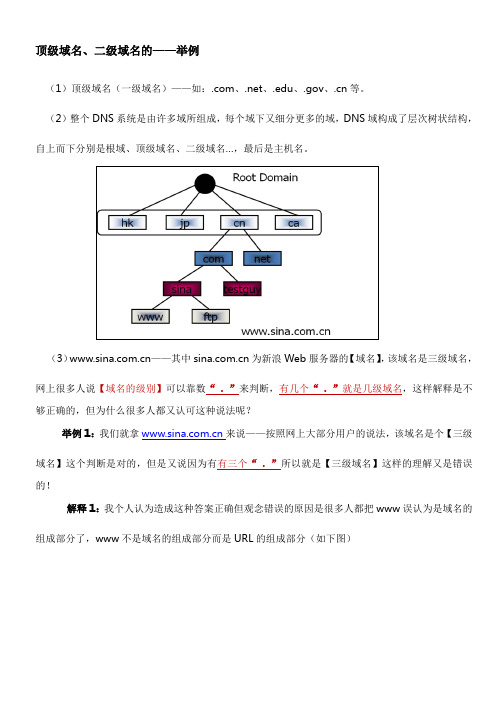 如何区分域名级别(举例说明)